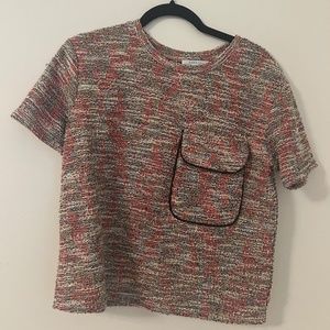 Zara multicolored blouse in size small